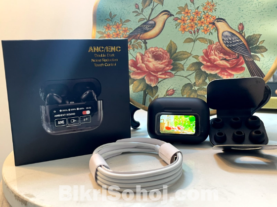 A9 Pro ANC Earbuds Touch Screen Display (P-597)